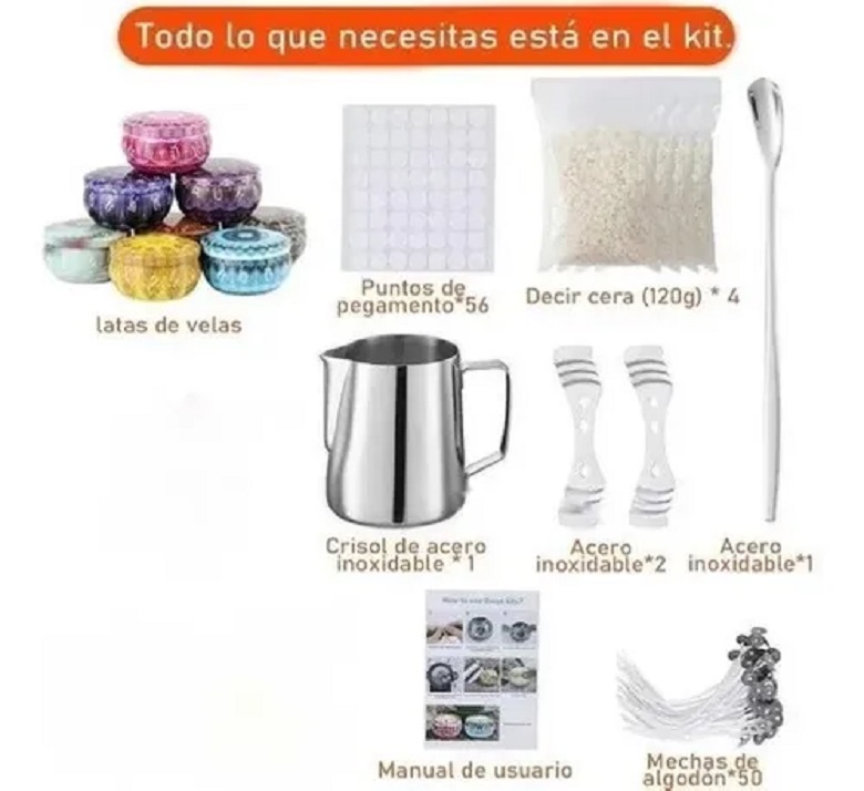 Kit Fabricación Velas Manualidades