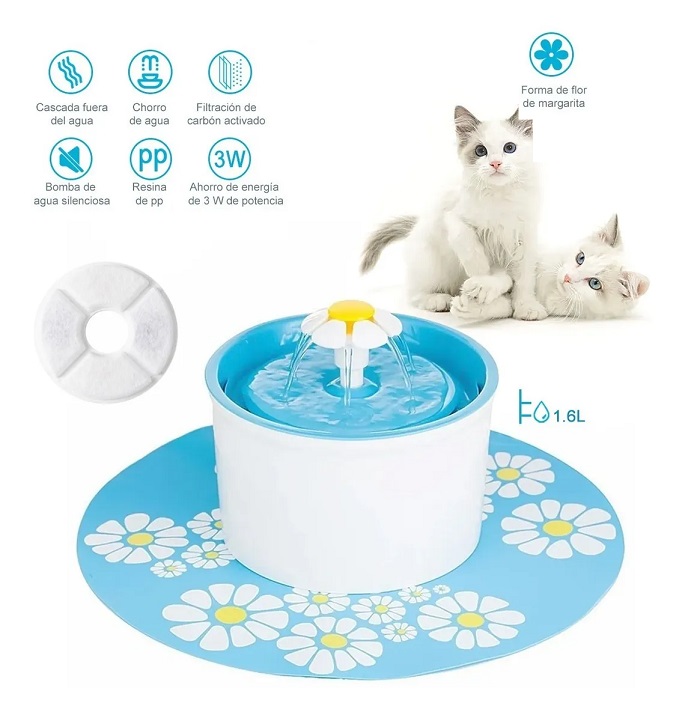 Fuente De Agua Para Gatos Dispensador Automático