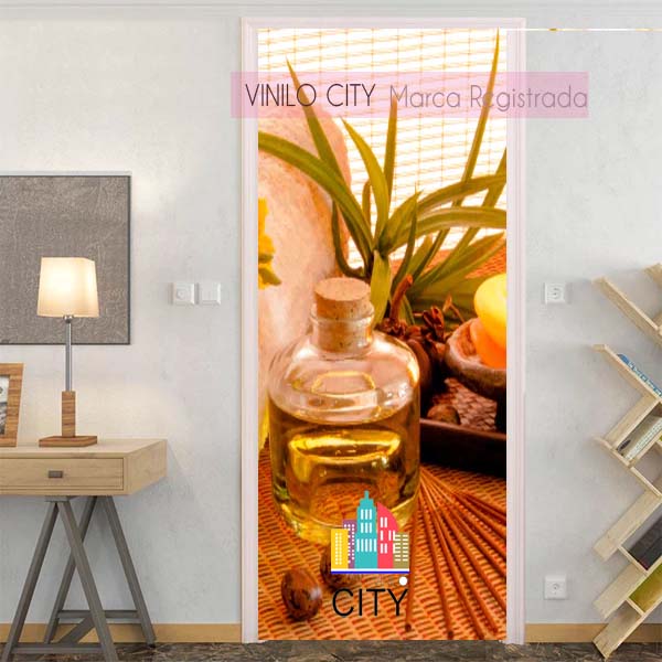 Vinil decorativo para puerta SPA decoracion 