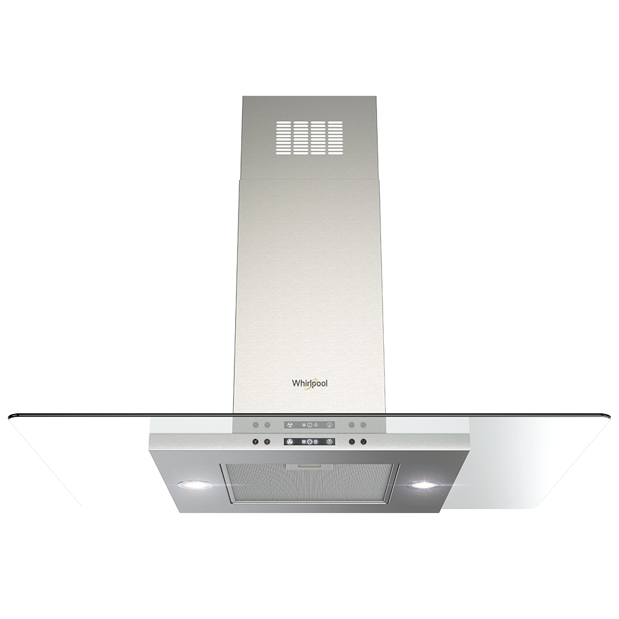 Campana de isla 100cm con vidrio decorativo WHI9915S