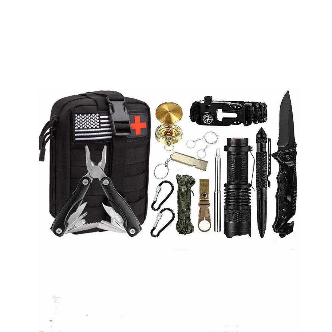 108pzs Kit De Supervivencia Emergencia Para Camping Portátil