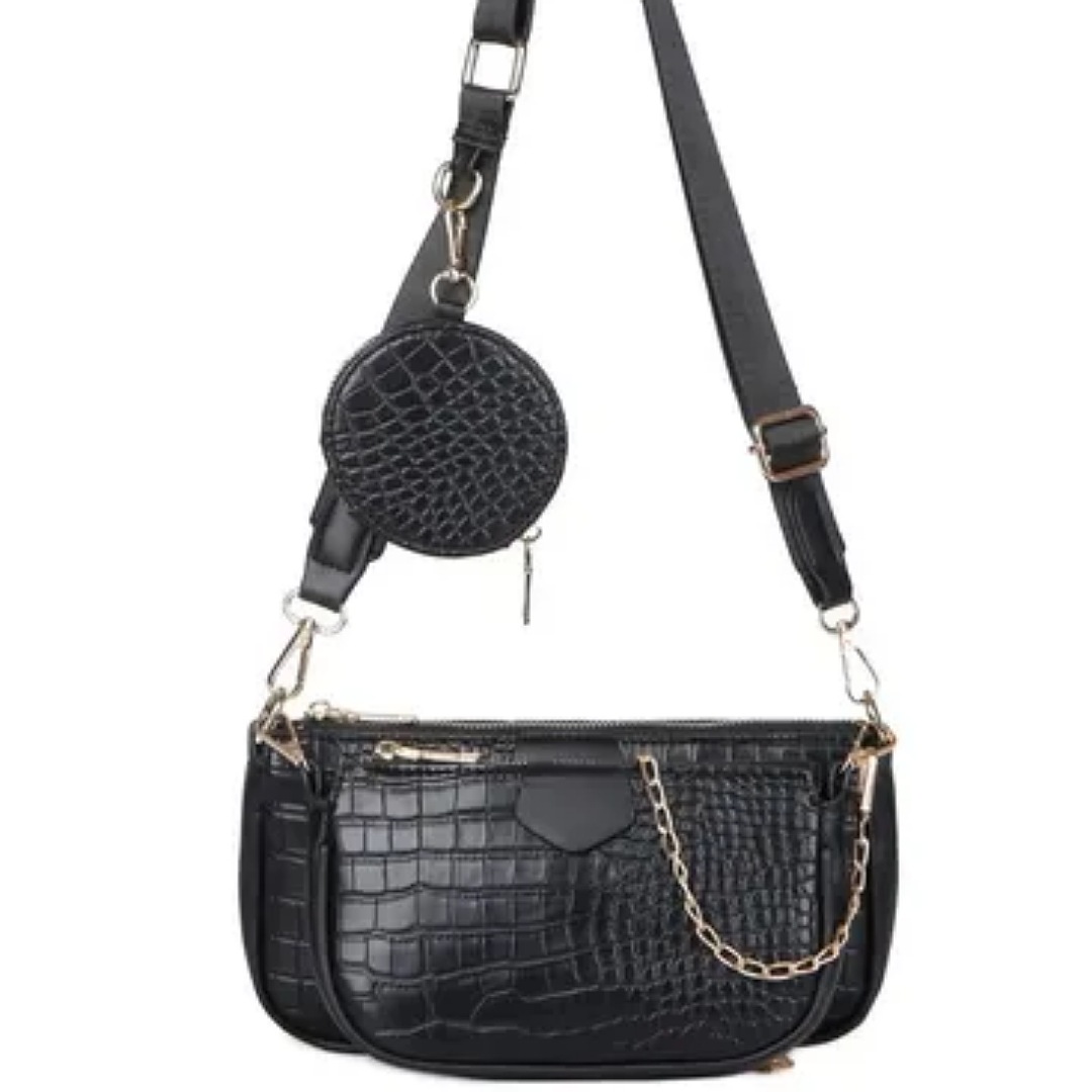 Bolsa 3 En 1 Moda Mujer Bandolera Crossbody Monedero Cartera