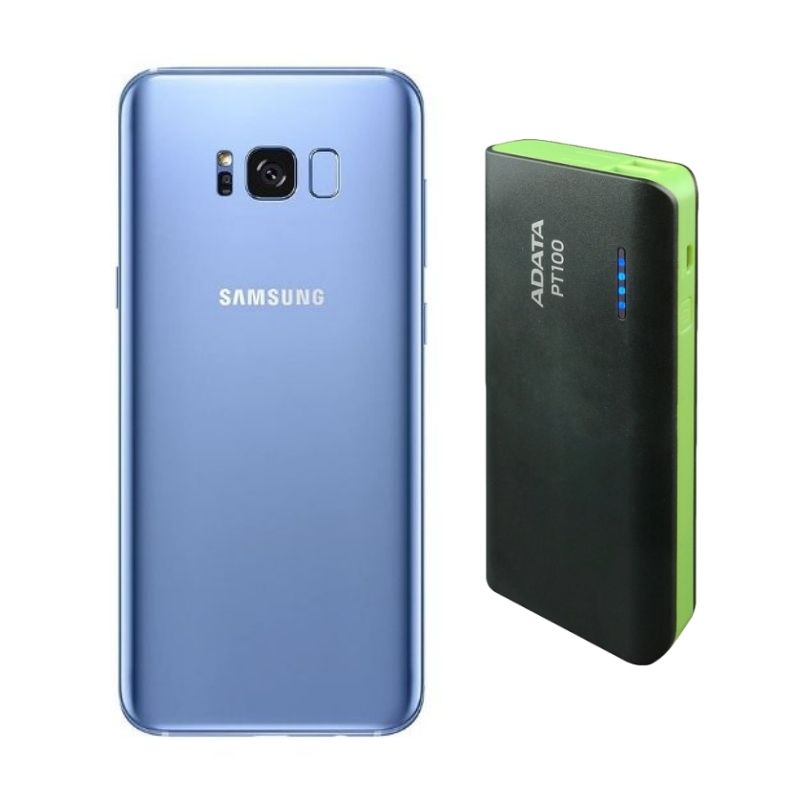 Galaxy S8 Plus 64GB Azul Reacondicionado Grado A + Power Bank 10,000mah 