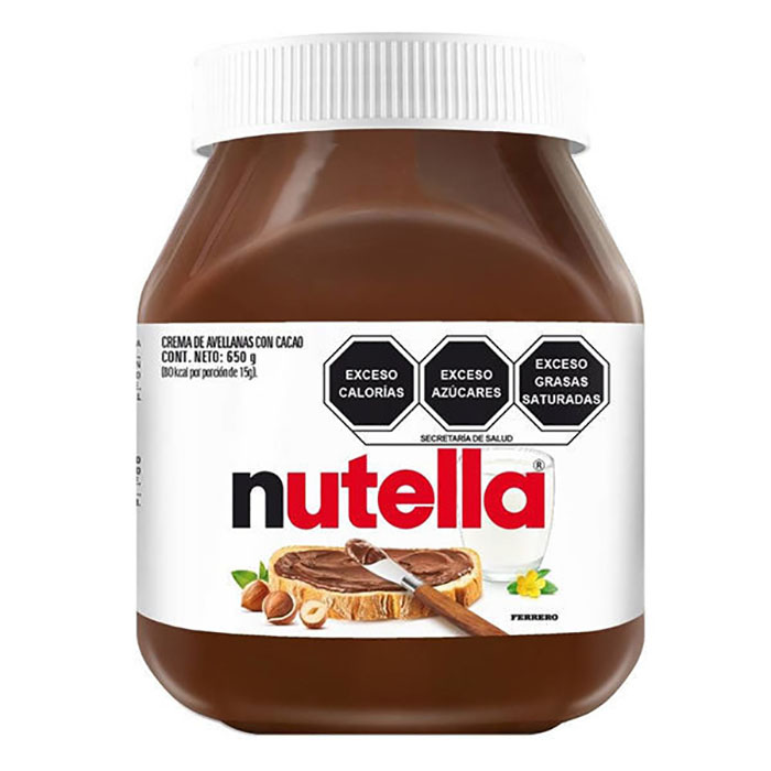Crema de avellana Nutella MEDIANA de 650 g