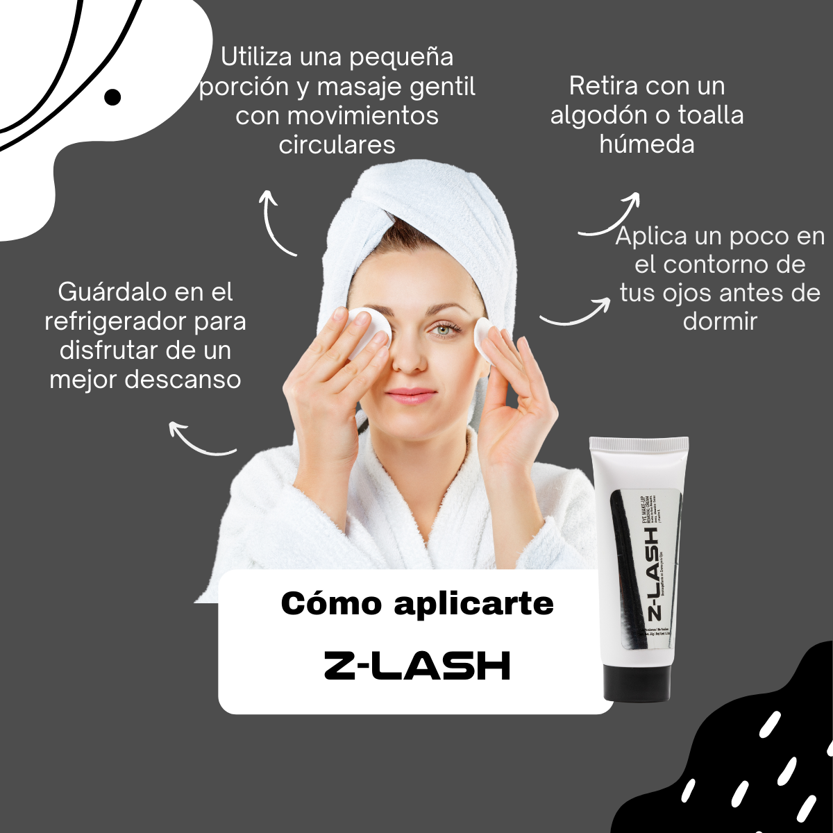 Desmaquillante en Crema para Ojos y Pestañas Z-Lash Laguede