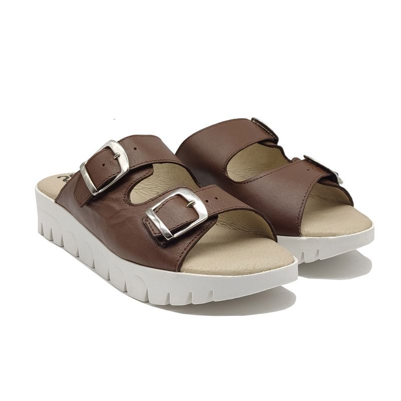 Huarache 20hrs 062 Café Miel Mujer 100% Piel Cómodos Bonitos .