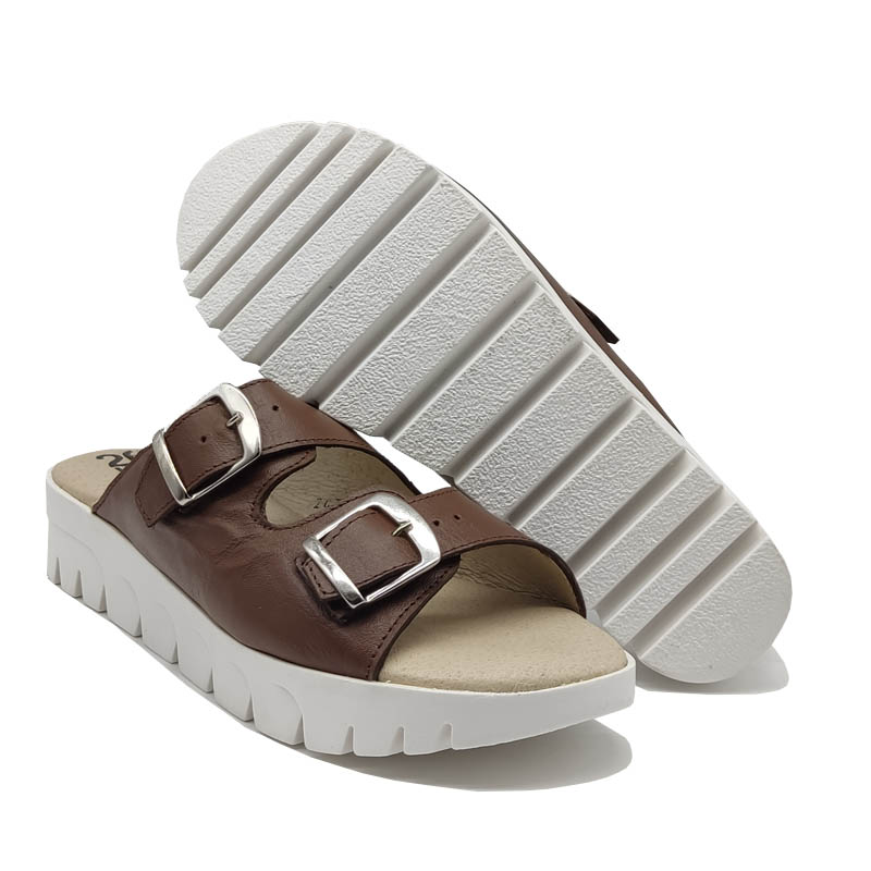 Huarache 20hrs 062 Café Miel Mujer 100% Piel Cómodos Bonitos .