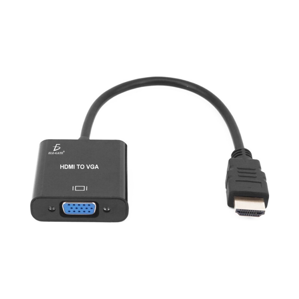 Convertidor, Adaptador HDMI A VGA Ele-Gate WI61 Color Negro
