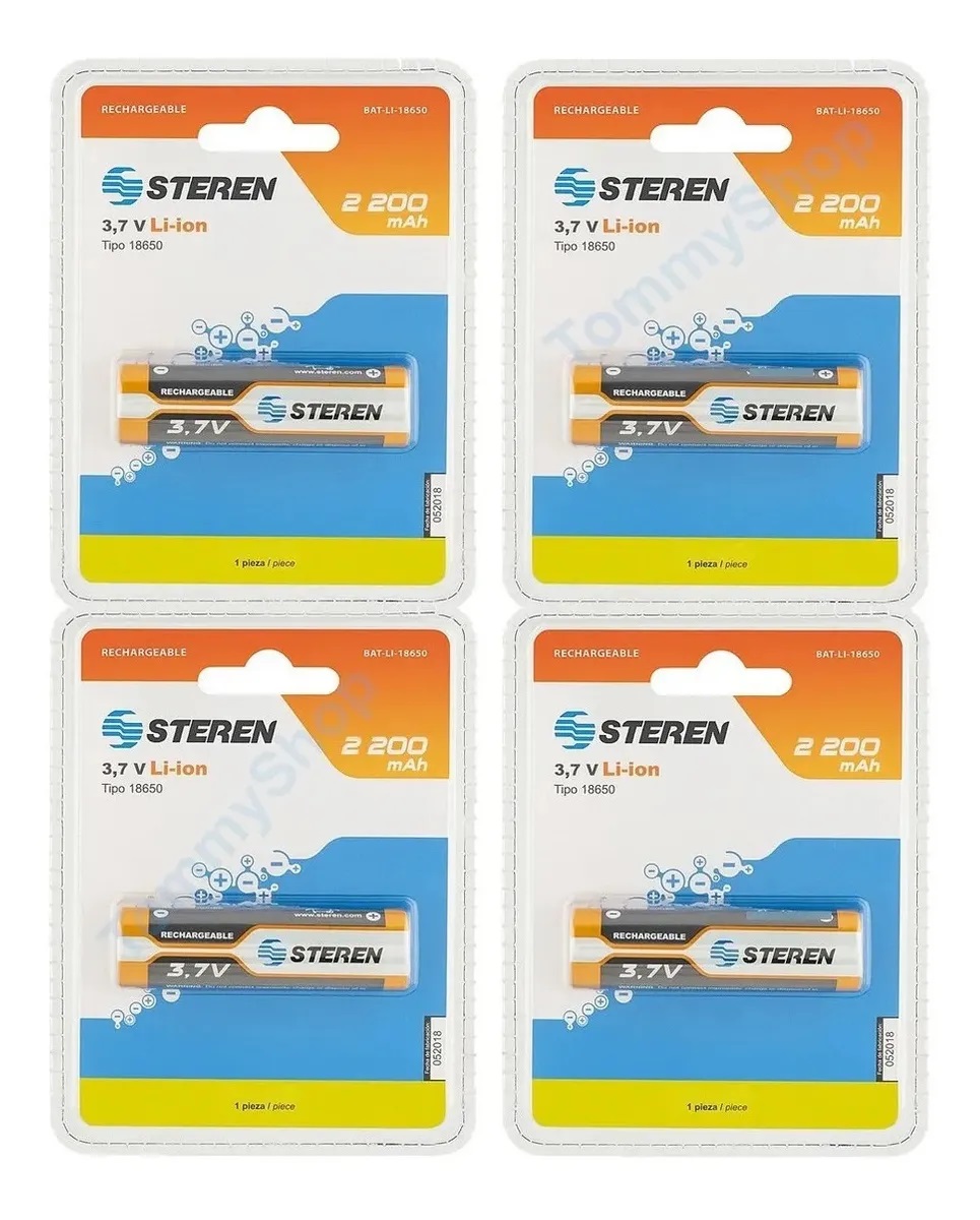 Pilas Recargables 18650 3.7 V P Aparatos Bocinas Li-tio
