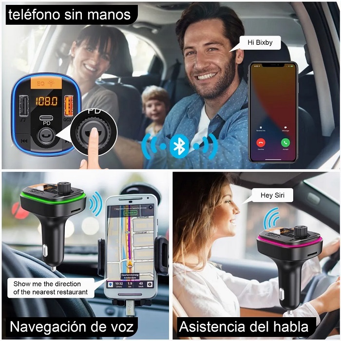 Transmisor Fm Bluetooth Inalámbrico