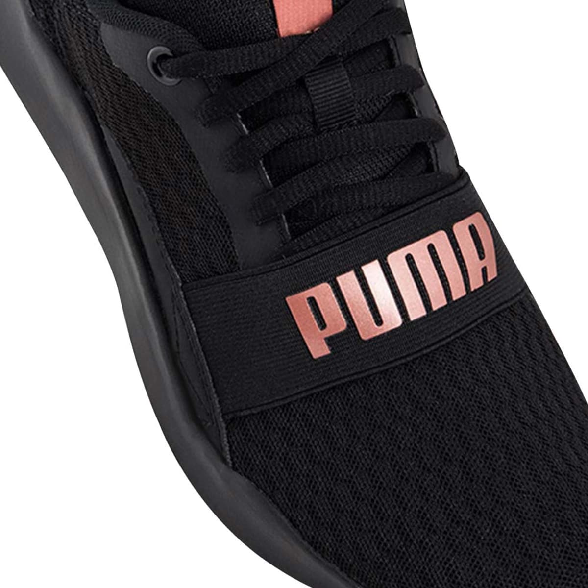 Tenis casual urbano de tela para mujer marca Puma, color negro, mod. 950984