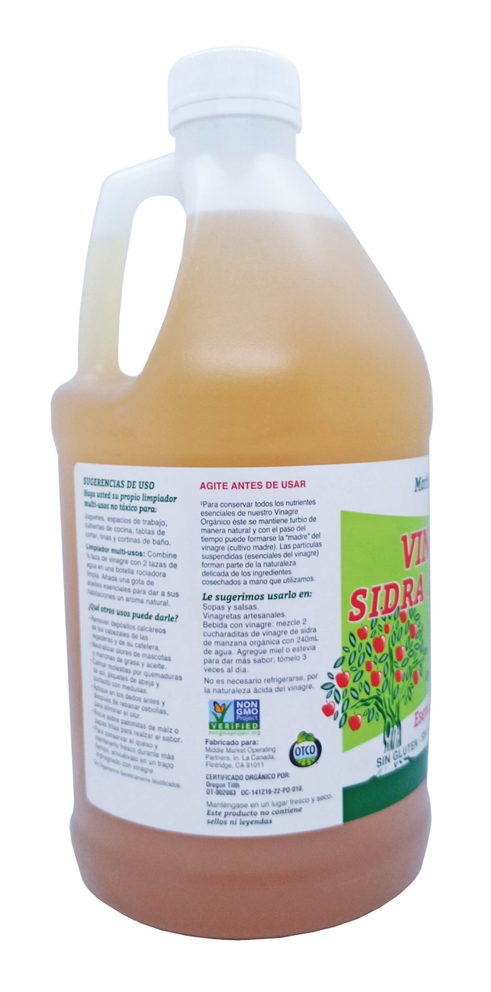 Vinagre De Sidra De Manzana Orgánico Mother Earth 1.89l