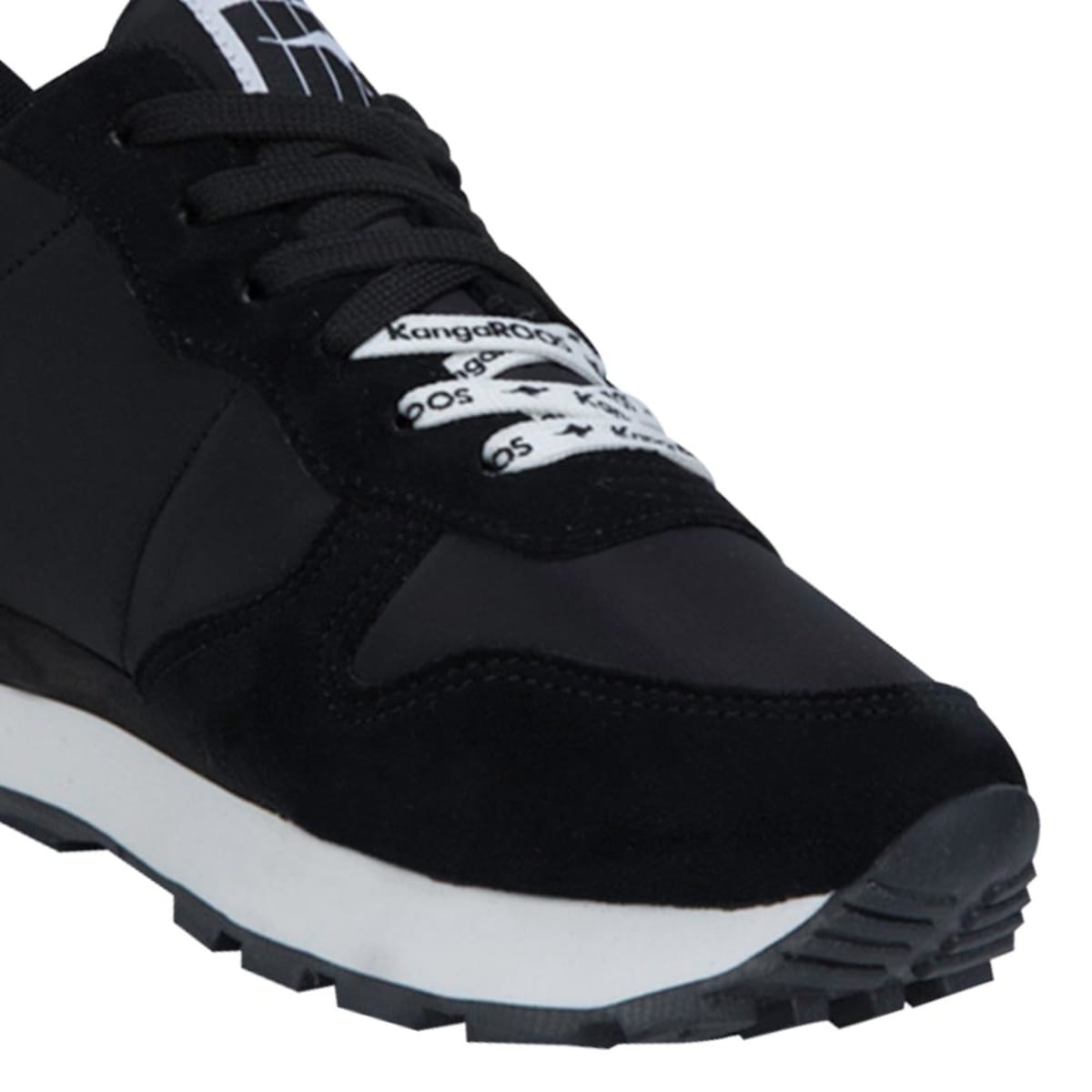 Tenis Casual Urbano Choclo Kangaroos color Negro para Mujer 0011 986886