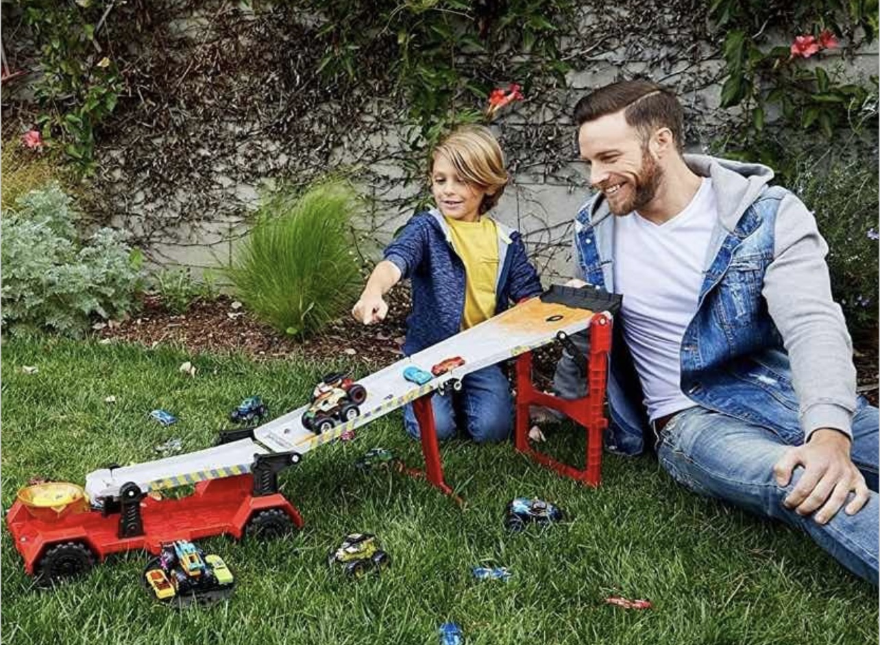 Pista Hot Wheels Monster Trucks Mt Mobile Downhill Play Set