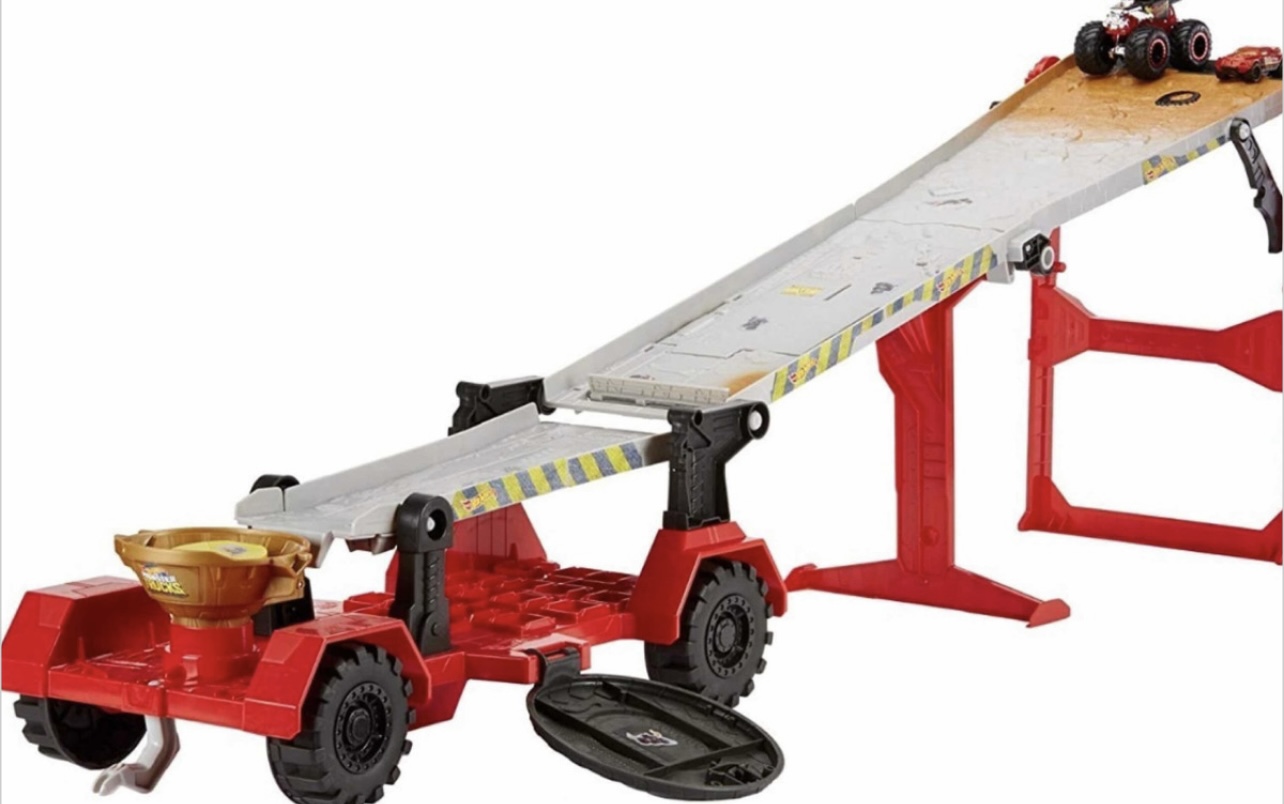 Pista Hot Wheels Monster Trucks Mt Mobile Downhill Play Set