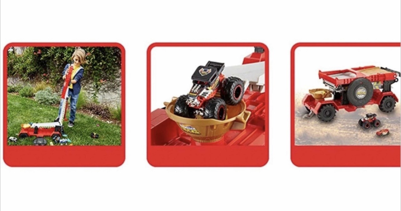 Pista Hot Wheels Monster Trucks Mt Mobile Downhill Play Set