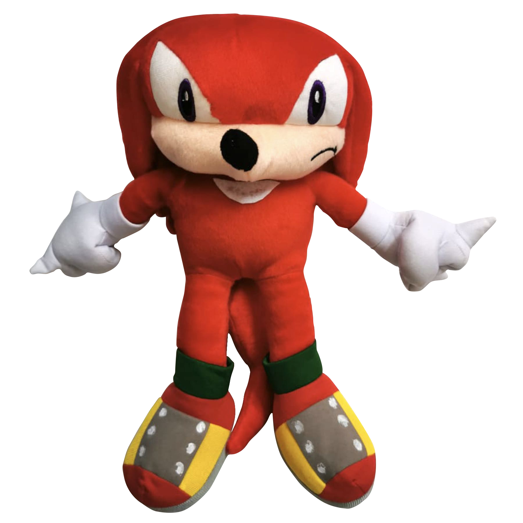 Peluche Sonic Juguete Knuckles The Echidna Nudillos Clan Equidna Rojo Muñeco Bordado