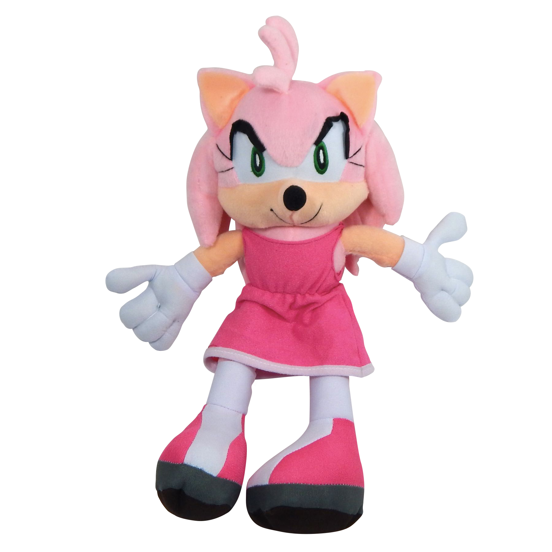 Peluche Sonic Juguete Amy Rose Hedgehog Eriza Rosa Muñeco Bordado