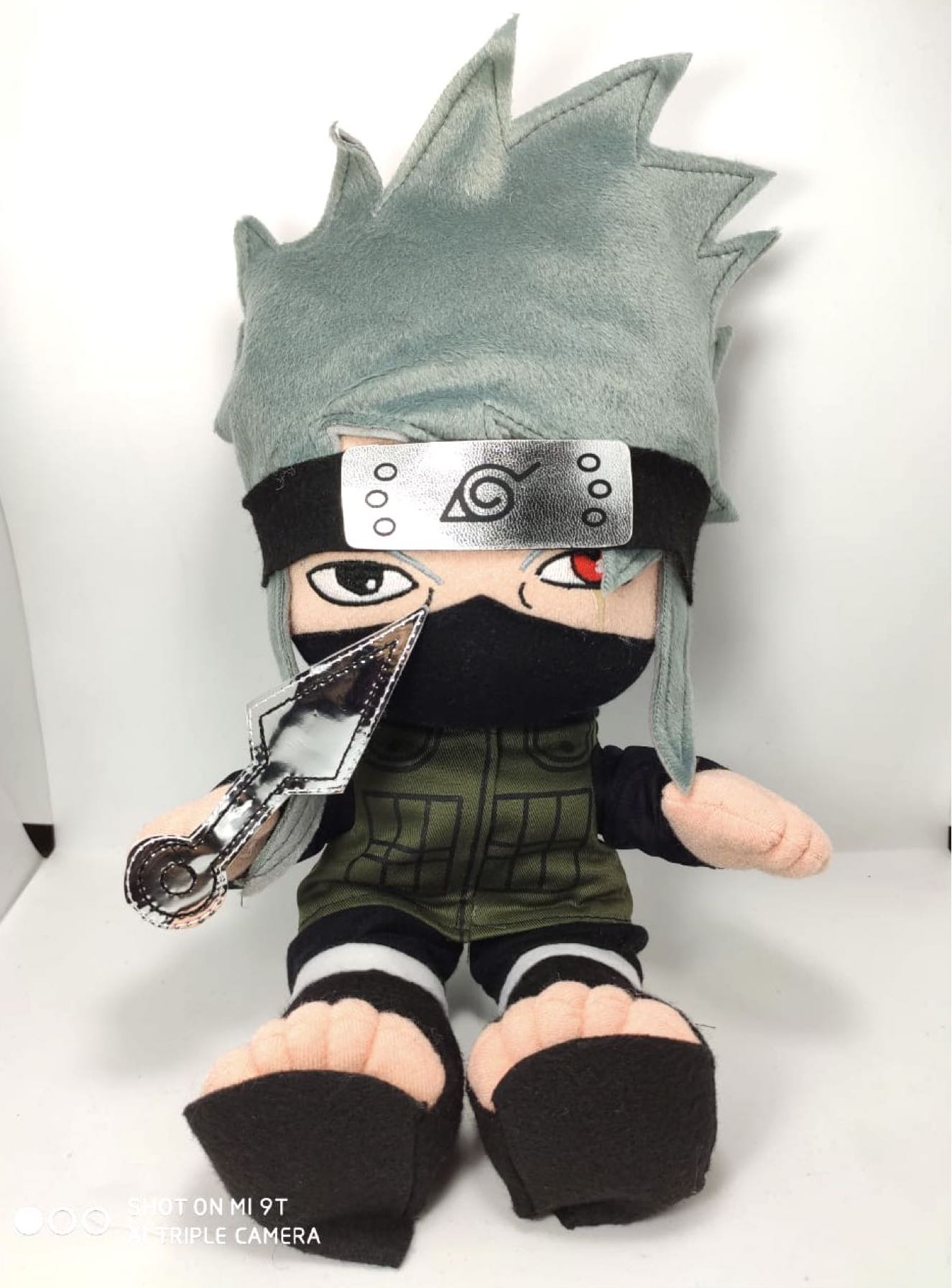 Peluche Naruto Juguete Kakashi Clan Hatake Banda Aldea Oculta Hoja Konoha Shippuden Muñeco