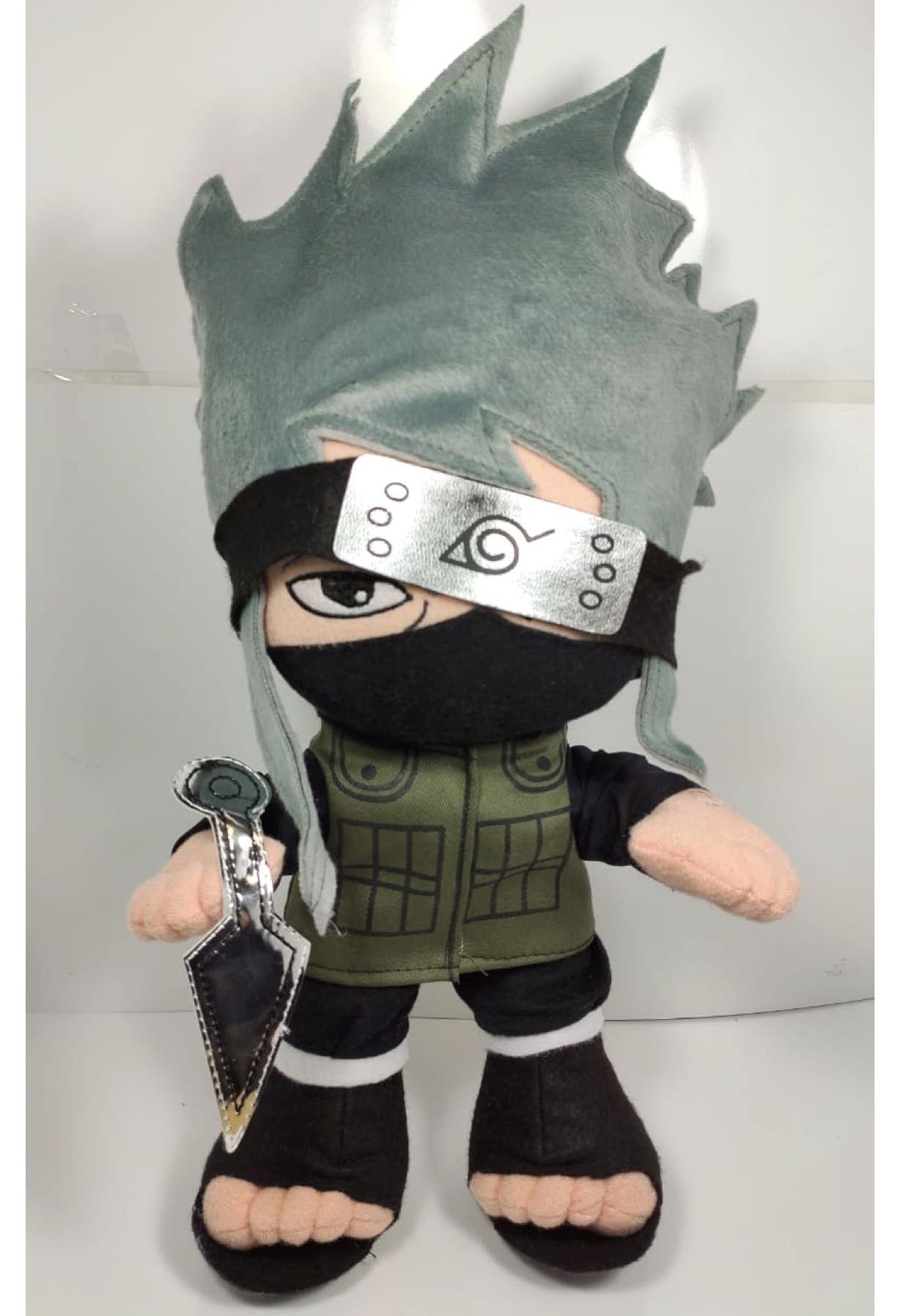 Peluche Naruto Juguete Kakashi Clan Hatake Banda Aldea Oculta Hoja Konoha Shippuden Muñeco