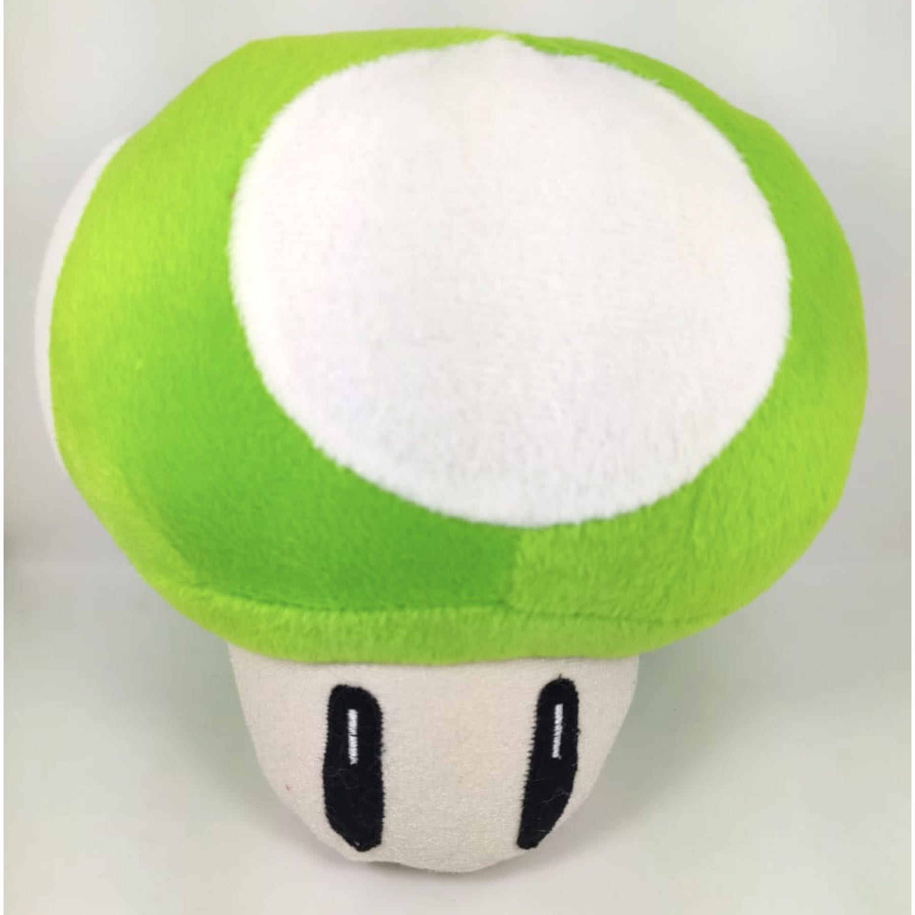 Peluche Super Mario Bros. Hongo Verde Juguete Green Mushroom Champiñon 1-Up Level Muñeco