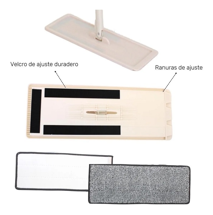 Cubeta Y Trapeador Microfibra Mop Autoexprimible