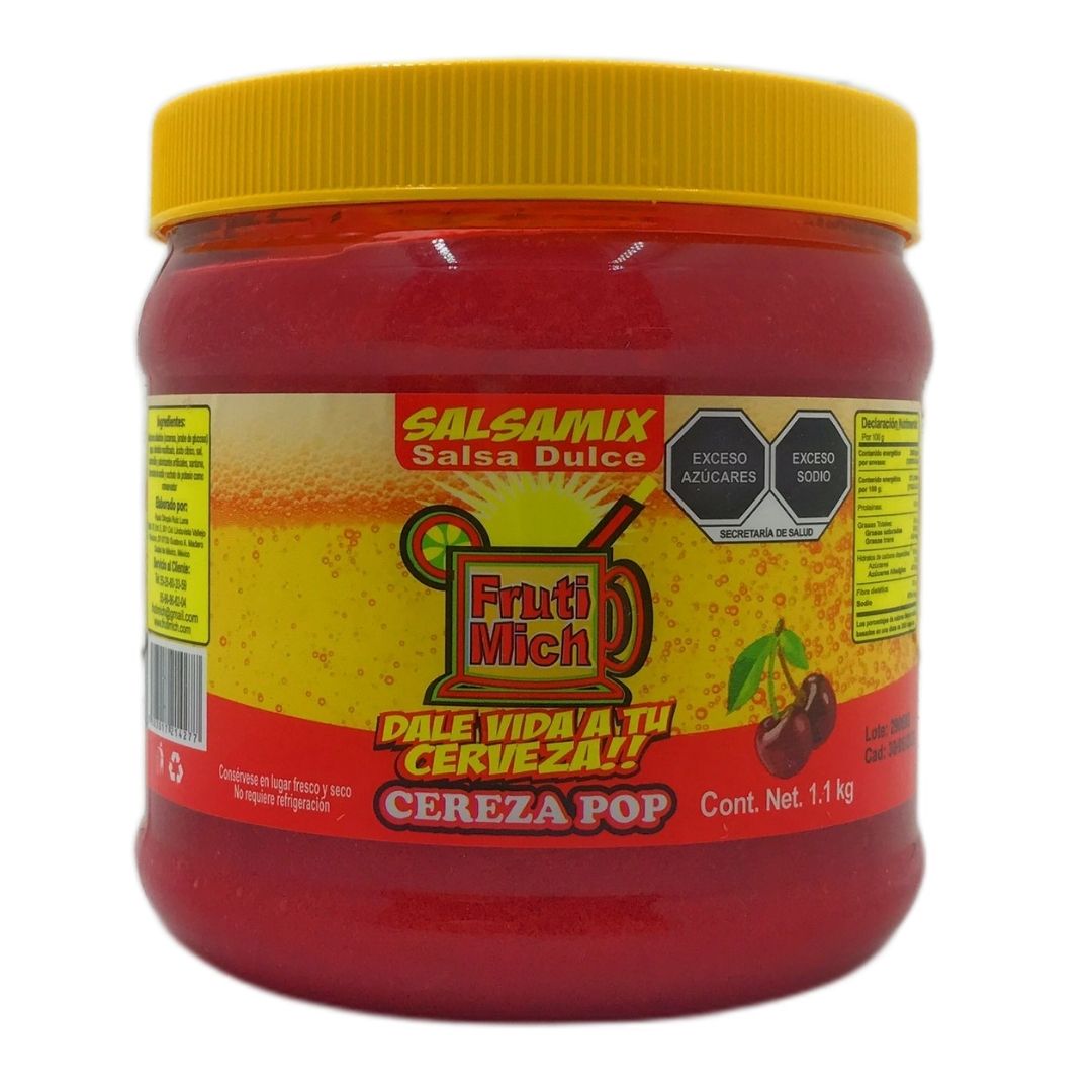 Salsa Para Escarchar Michelada Frutimich 1.1kg Pulpa Sabor Cereza Pop