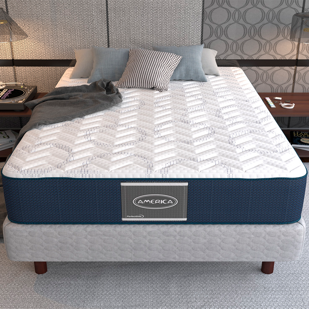 Colchón King Size Cotton Prestige América Ortopédico Con Colchoneta y Acojinado Interno + 2 ALMOHADAS GRATIS