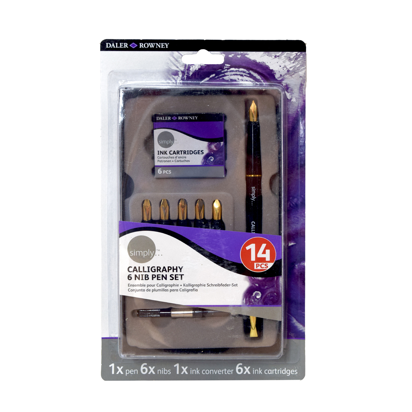 Set de Caligrafía Daler Rowney 14 pz
