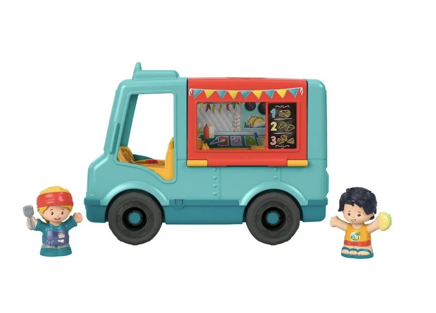 Fisher-Price Little People, Camión de Alimentos  Foodtruck ¡Comamos Juntos!