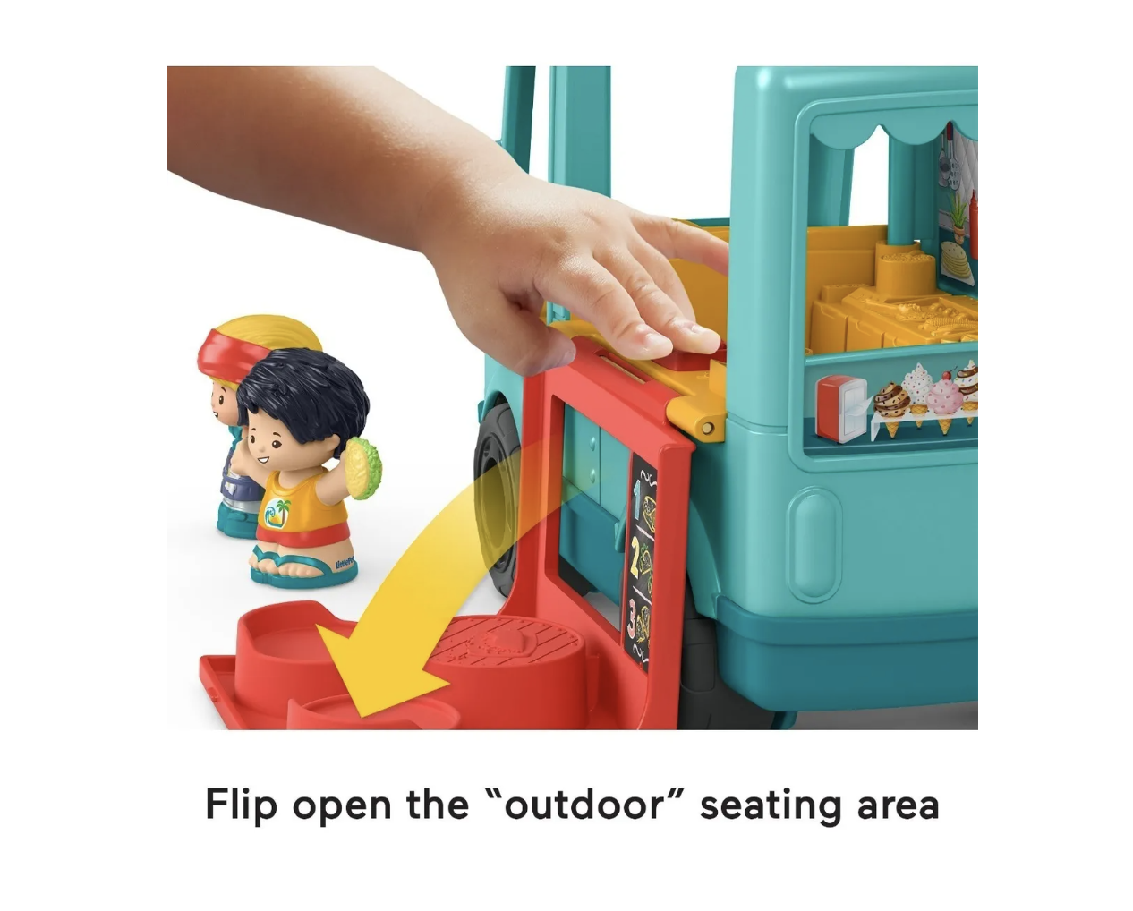 Fisher-Price Little People, Camión de Alimentos  Foodtruck ¡Comamos Juntos!