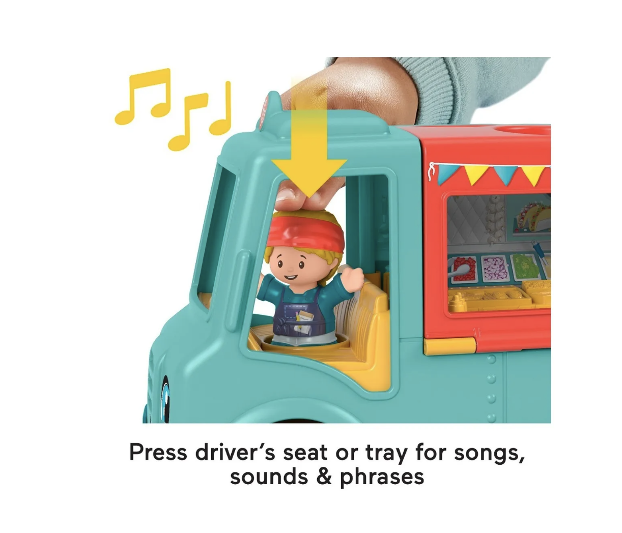 Fisher-Price Little People, Camión de Alimentos  Foodtruck ¡Comamos Juntos!