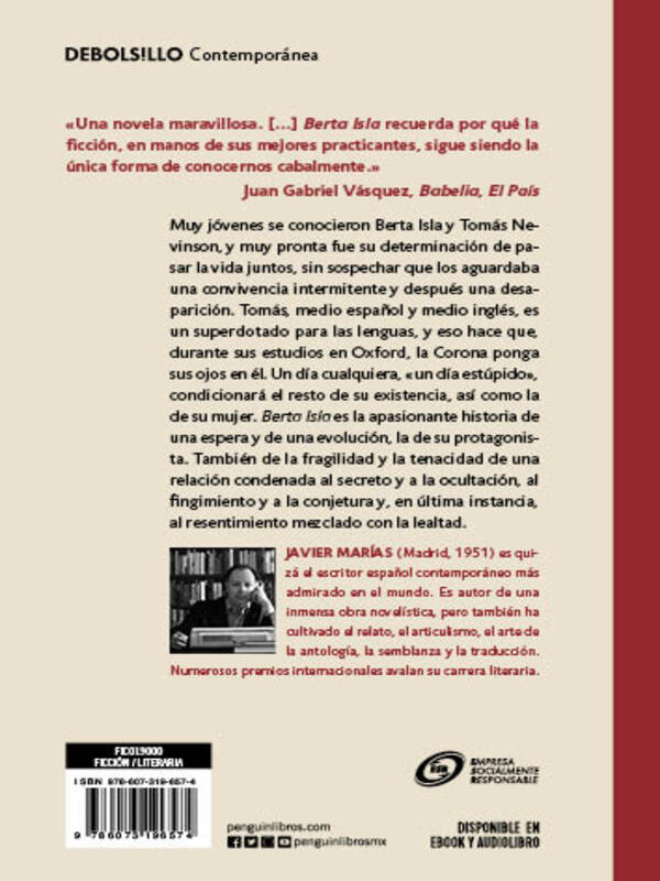 Berta IslaAutorJavier Marías