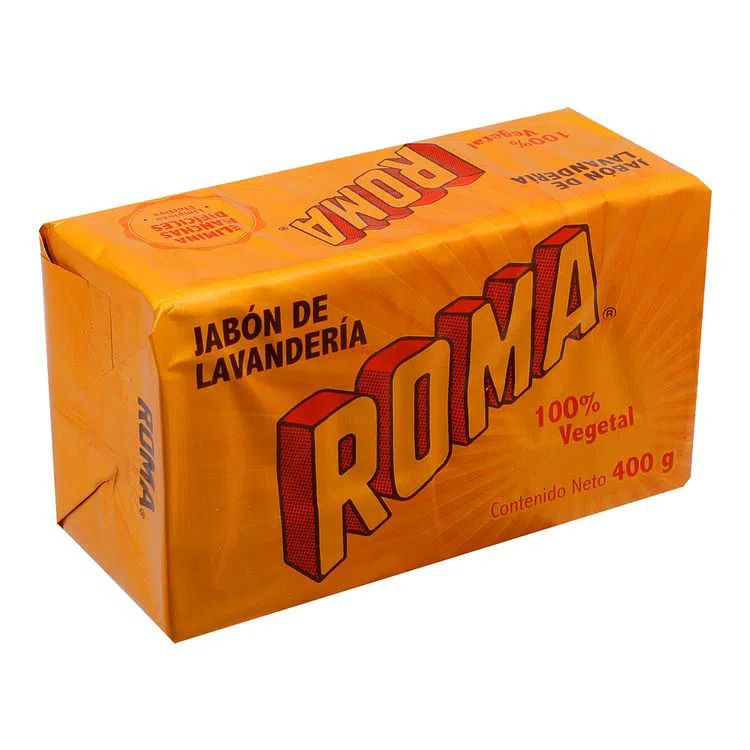 Paquete de 6pz jabón de lavandería Roma en barra de 400g