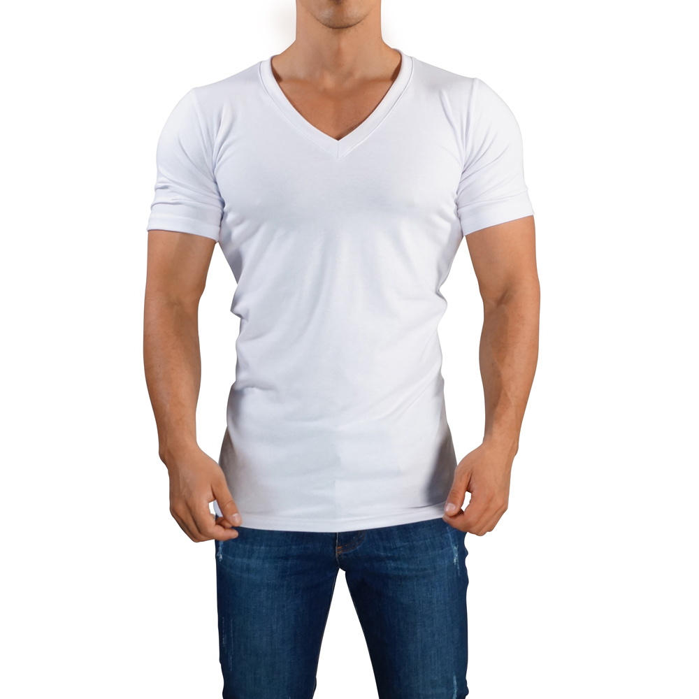 John Leopard Playera Cuello V profundo Hombre