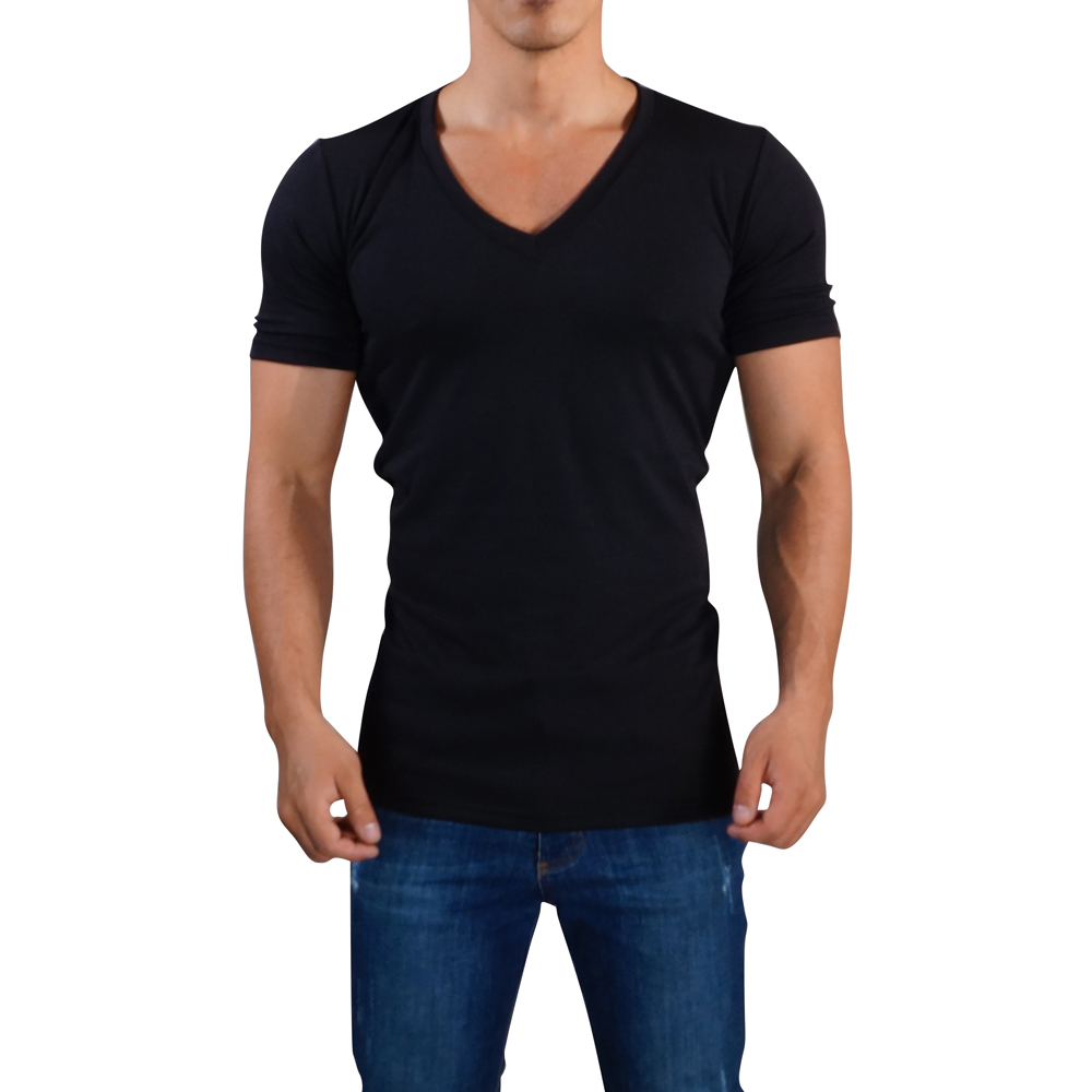 John Leopard Playera Cuello V profundo Hombre