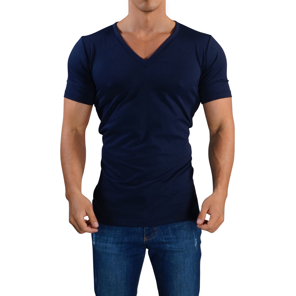 John Leopard Playera Cuello V profundo Hombre