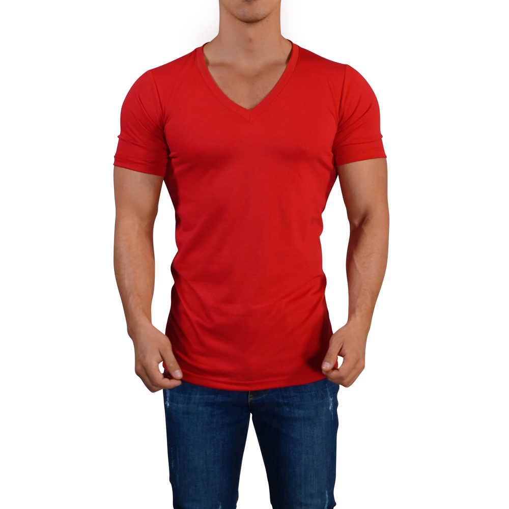 John Leopard Playera Cuello V profundo Hombre