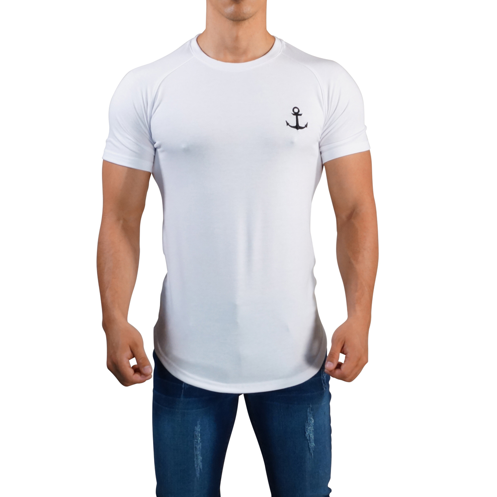 John Leopard Playera Ranglan Manga Corta Hombre