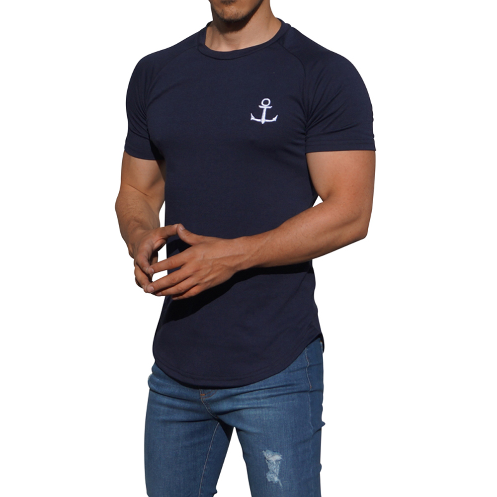 John Leopard Playera Ranglan Manga Corta Hombre