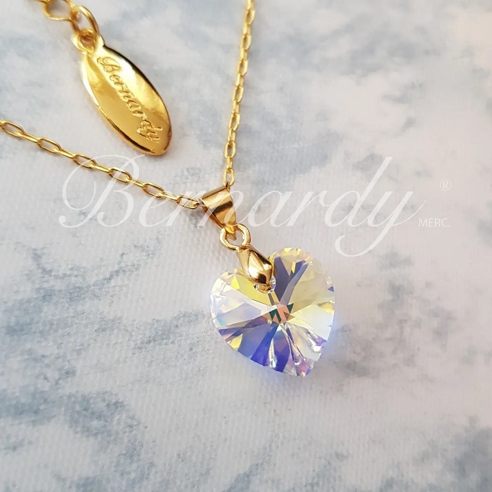 Collar De Corazón Cristal Swarovski