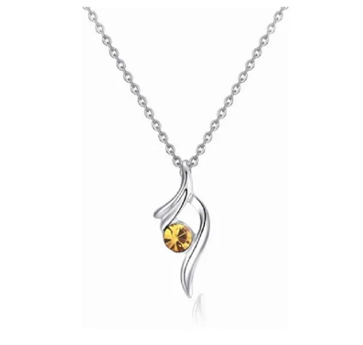 Conjunto De Joyas Para Mujer Collar, Aretes, Pulsera Color Amarill