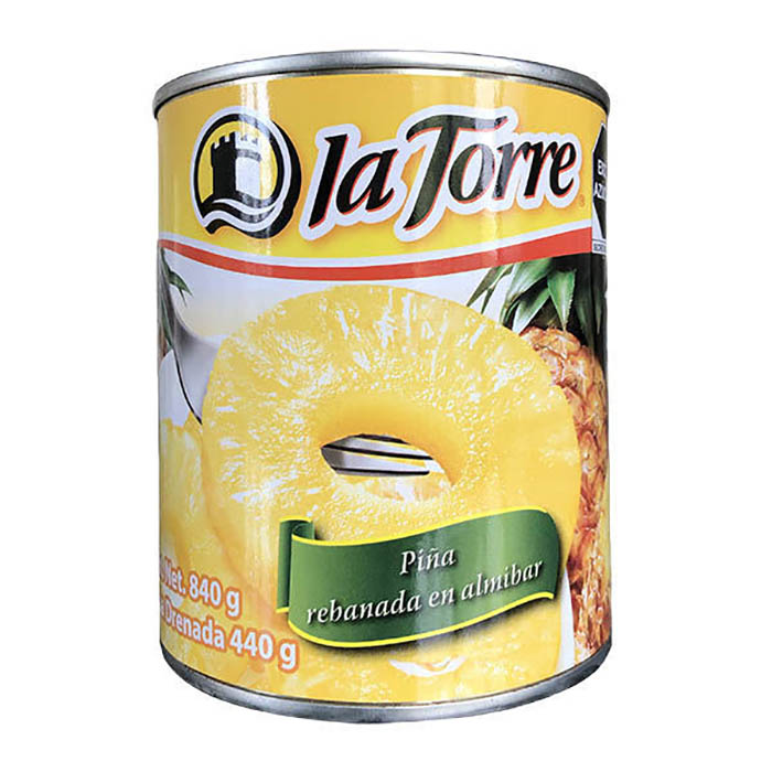 Piña Rebanada Lata 800 Gr La Torre