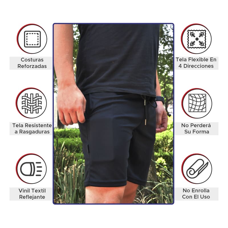 Short Deportivo para Hombre, Shorts para Gym o para Entrenamiento, Talla XL, Marca Red Baboon