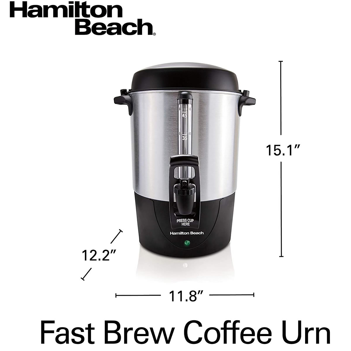 Cafetera Eléctrica Para 45 Tazas Hamilton Beach 40521 SMS