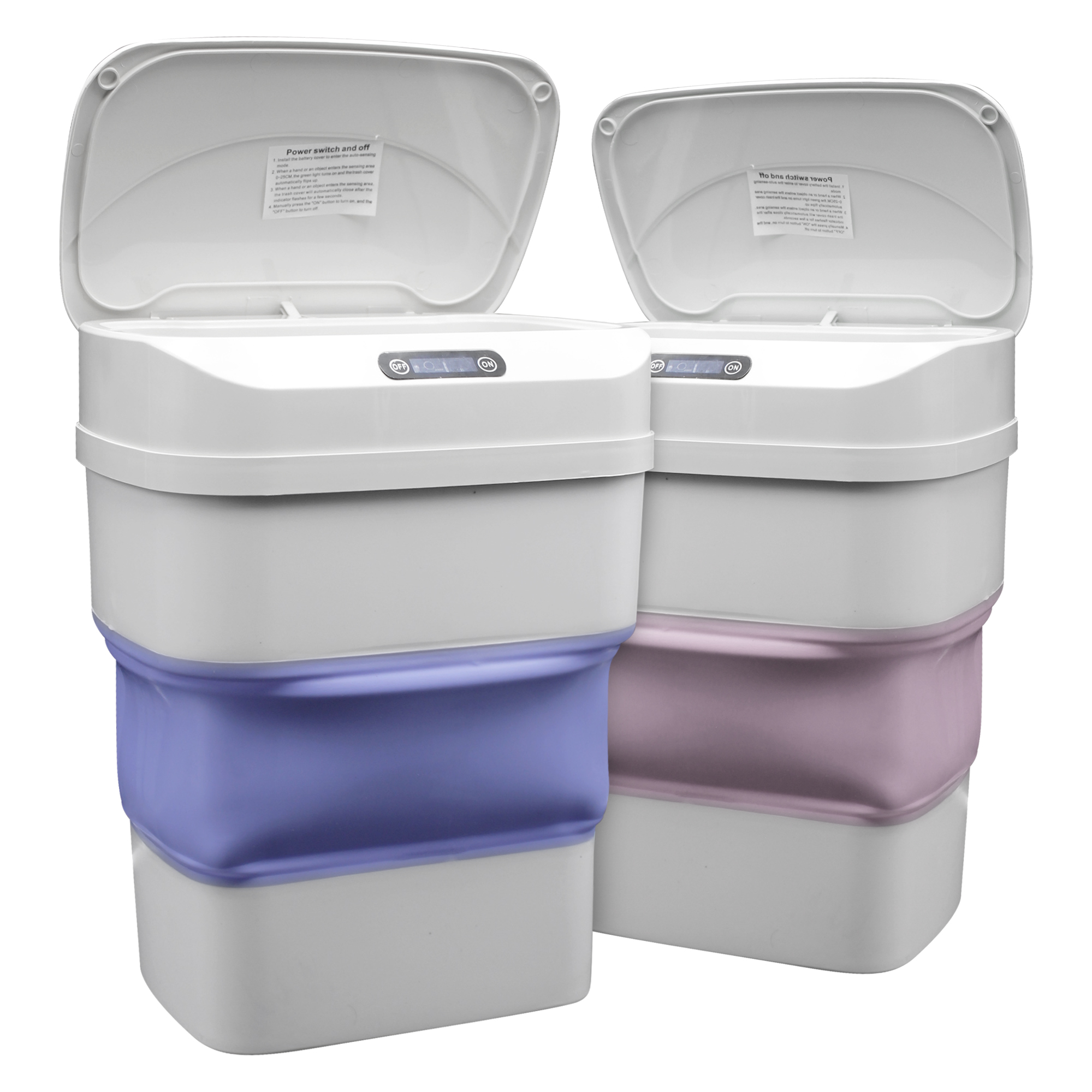 Bote De Basura Plegable Inteligente Con Sensor De Movimiento