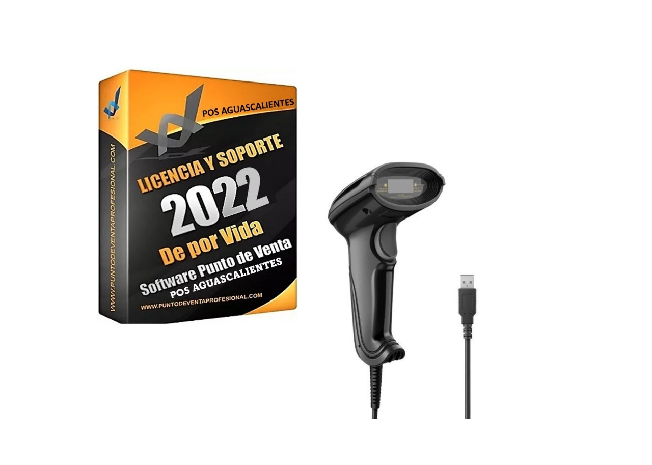 Kit Lector Código De Barras + Software Punto De Venta