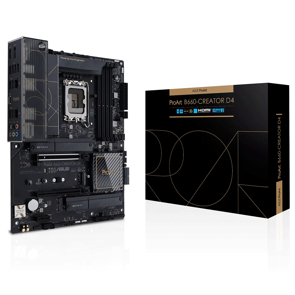 Tarjeta Madre ASUS ATX ProArt B660-Creator D4, S-1700, Intel B660, HDMI, 128GB DDR4 para Intel