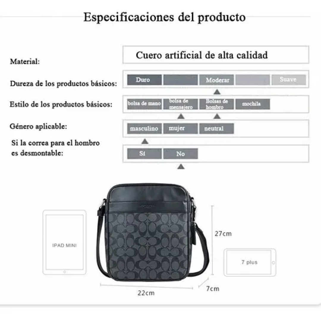 Bandolera Hombre Impermeable+cartera,bandolera Mariconera.