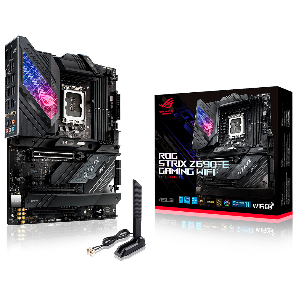 Tarjeta Madre ASUS ROG STRIX Z690-E GAMING WIFI, S-1700, Intel Z690, HDMI, 128GB DDR5 para Intel